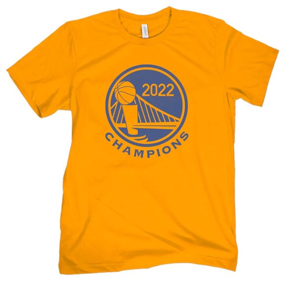 Gildan "GSW Champions" Graphic Unisex T-Shirt / Gold M-2XL - Picture 1 of 2
